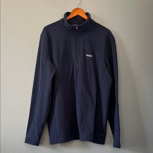 Patagonia Men's Dark Blue Zip-Up Sweater